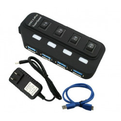 USB 3.0 4 PORT HUB W/POWER