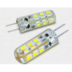 G4 SILICON LAMP 2PIN 3014 x24LED 12V COLD WHITE