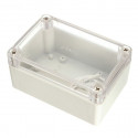 PLASTIC SEALED BOX 100X68X50MM W/ CLEAR TOP