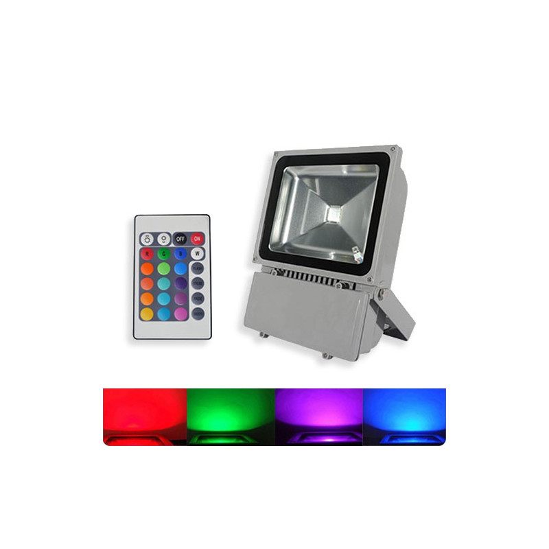 WALL WASH LED 100WATT RGB WATERPROOF W/REMOTE