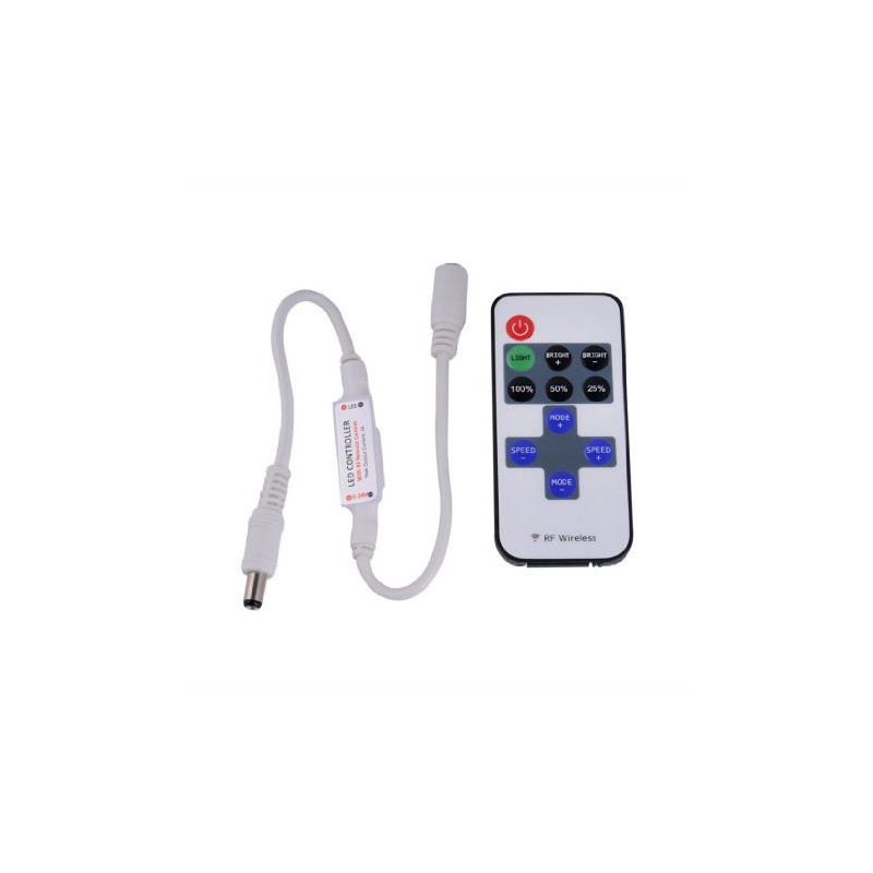 LED CONTROLLER W/RF REMOTE 5-24V 5A