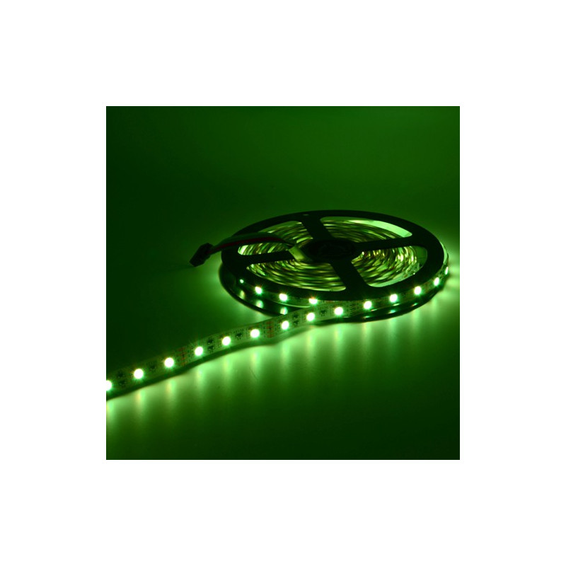 LED, STRIP, 5050, 12V, W/O SILICON, GREEN, 1M