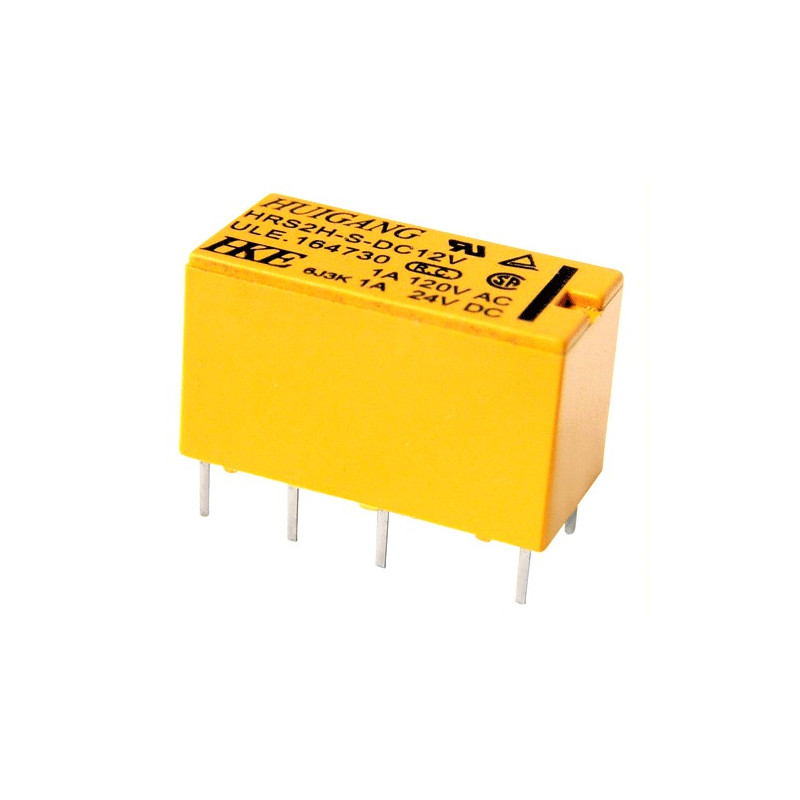 RELAY,HKE,HRS2,6VDC COIL,DPDT,1A