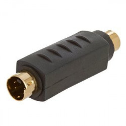 S-VHS VIDEO MALE / RCA FEMALE ADAPTOR