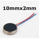 MOTORS, PAGER MOTOR, CELL SHAPE 12 x 34mm, 3V 80mA, 12000rpm