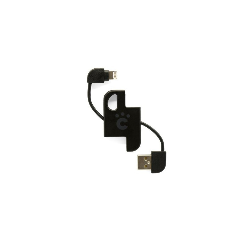 CHEERO PLATE CABLE WITH LIGHTNING BLACK