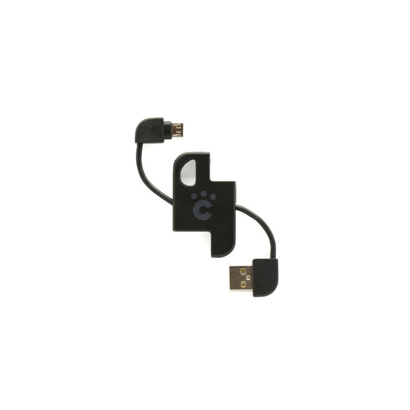 CHEERO PLATE CABLE WITH MICRO USB BLACK