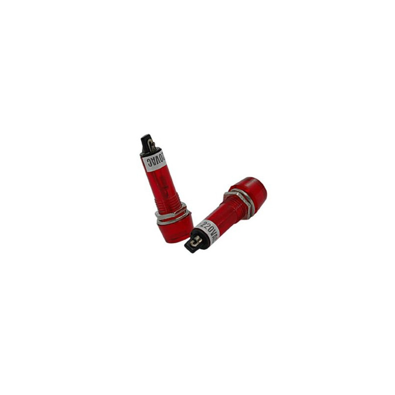 PILOT LAMP 120VAC NEON LAMP RED THICKER CAP/WIDTH