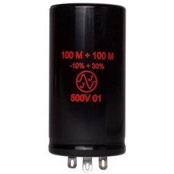 ELECTROLYTIC CAP JJ 500V 100+100MFD