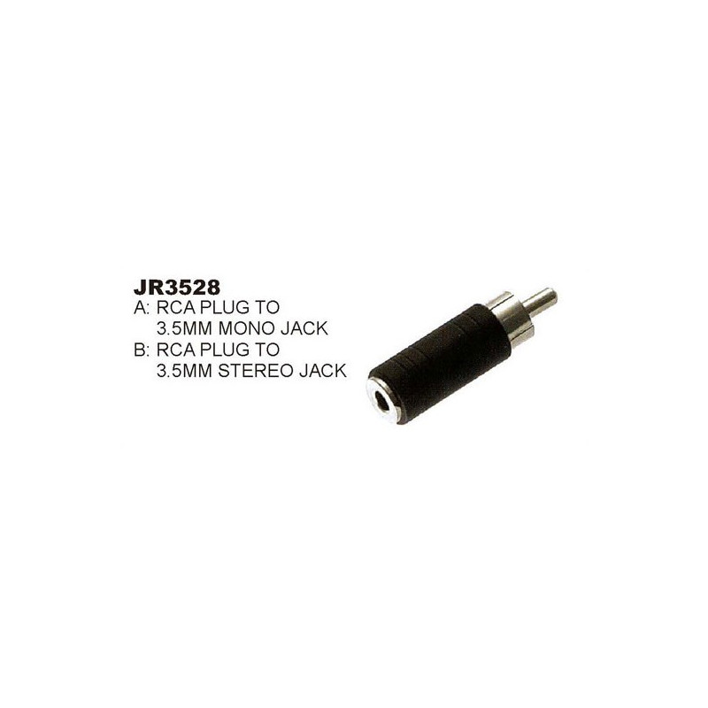 CONNECTORS 3.5MM JACK TO RCA PLUG SLF-3528