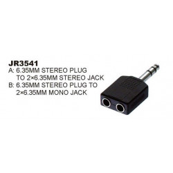 1/4" ST - 2X1/4" MONO JACK...