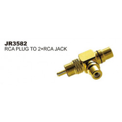 RCA (M)- 2XRCA (F) T- ADAPTOR JL-0191/SLF-3582