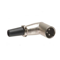 XLR 3-PIN RIGHT ANGLE MALE CONNECTOR