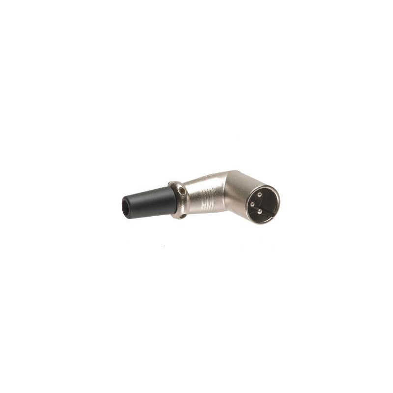 XLR 3-PIN RIGHT ANGLE MALE CONNECTOR