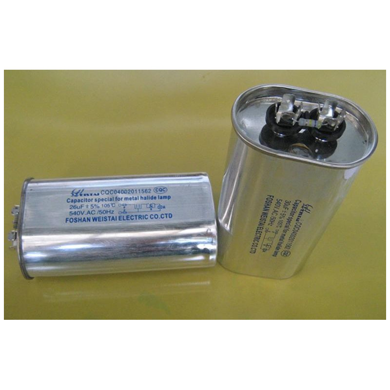 CAPACITOR METAL HALIDE LAMP 540VAC 26UF +-5%