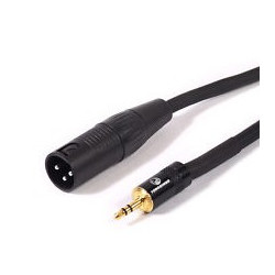 AUDIO CABLE, 3.5MM ST (M) - XLR (M) 1M/3FT