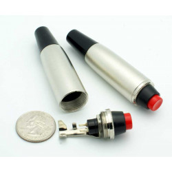 IN-LINE BUTTON SWITCH XLR BARREL ON-OFF