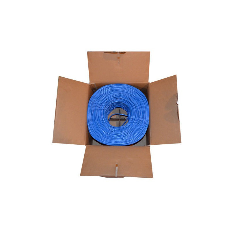 ETHERNET CABLE RJ-45 CAT5E BLUE (1000FT) BOX