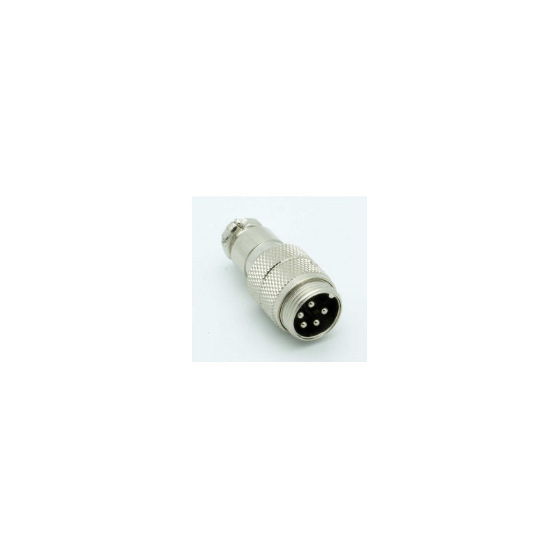 PLUG & JACK, DIN, METAL, INLINE, 5P, (M)