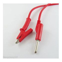 ALLIGATOR TO BANANA CABLE (RED)