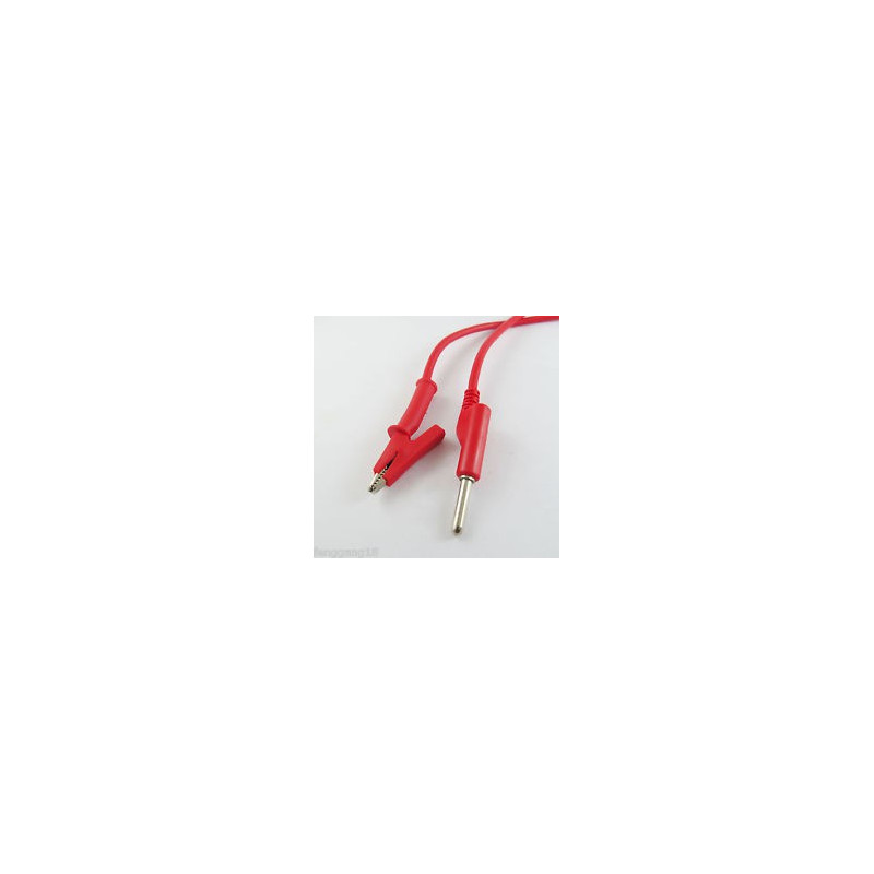 ALLIGATOR TO BANANA CABLE (RED)