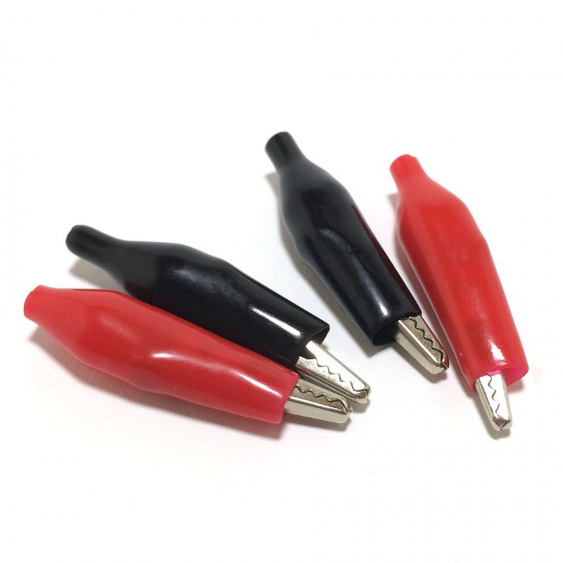 ALLIGATOR CLIP INSULATED CL-2M RED 4PCS