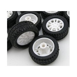 WHEELS, RUBBER, DIA:2.5CM 4PCS