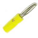 BANANA PLUG YELLOW 2PCS