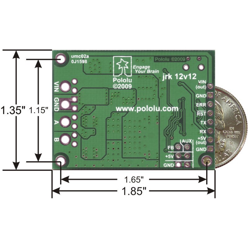 USB MOTOR CONTROLLER WITH FEEDBACK JRK 12V12