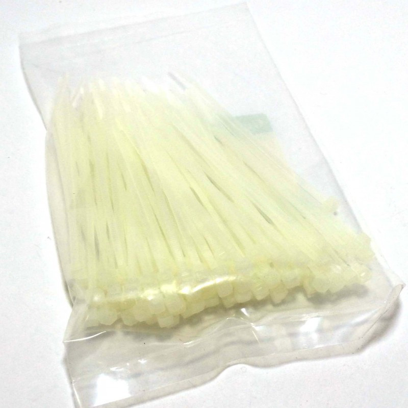 CABLE TIE 8" GT-200M, 200X2.5MM, WHITE 1000PCS