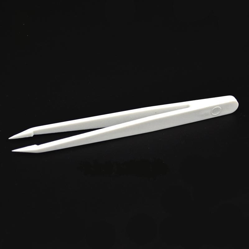 TOOL, TWEEZER, ANTISTATIC, WHITE, THIN TIP