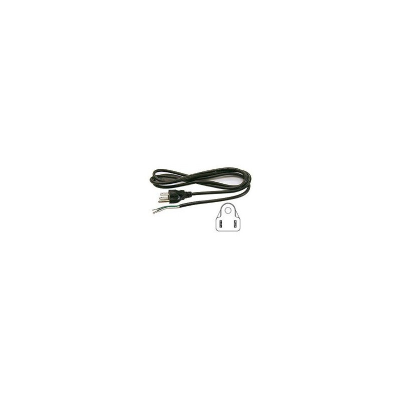 POWER CORD 3-LINE OPEN END 6FT 138-306