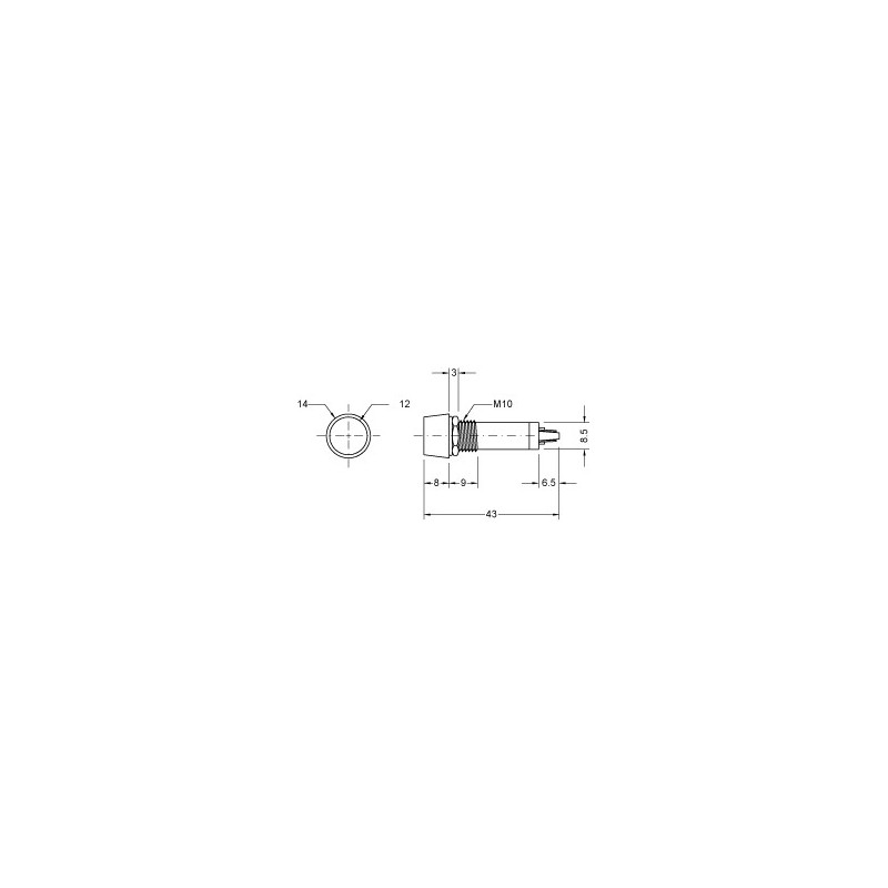 PILOT LAMP 120V AC NEON LAMP GRREN N-034