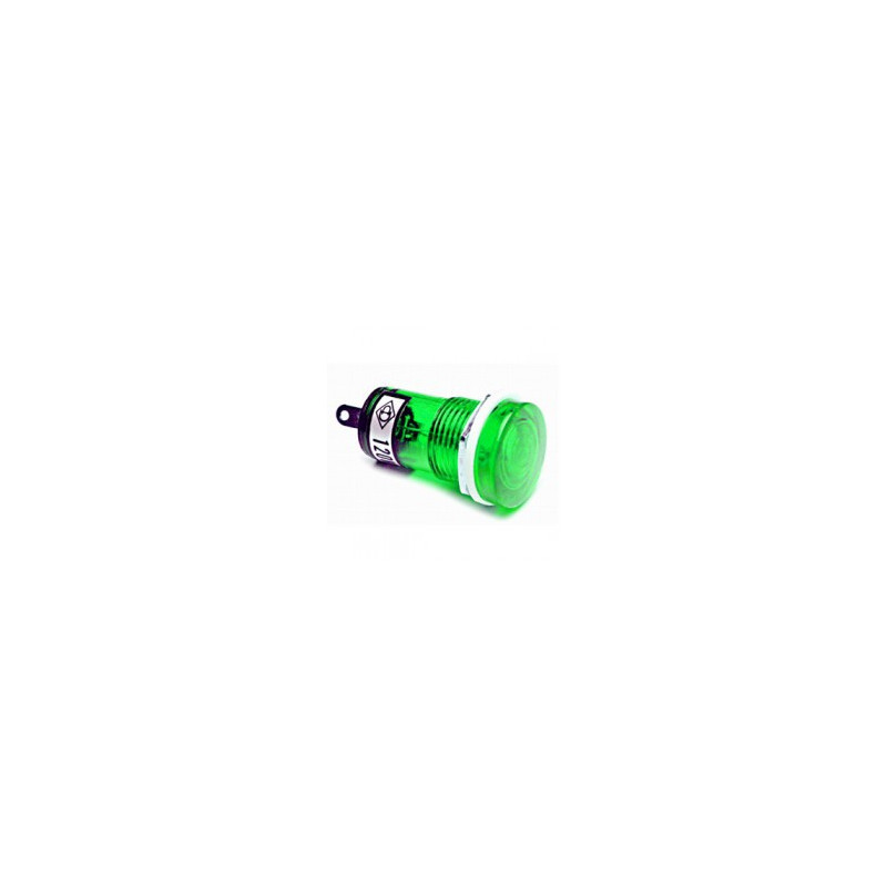 PILOT LAMP 12VAC/DC GREEN N-019