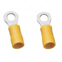 RING CONNECTORS, RV5.5-4L, NO.8 (4.3mm) STUD, 12-10AWG, 10PCS/PKG