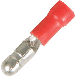 BULLET CONNECTORS (MALE) RED MPD1.25-156 10PCS