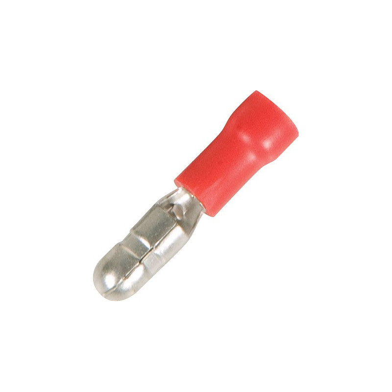 BULLET CONNECTORS (MALE) RED MPD1.25-156 10PCS