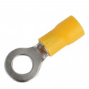 RING CONNECTORS, RV5.5-6, 1/4" (6.4mm) STUD, 12-10AWG, 10PCS/PKG