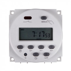 12VDC DIGITAL TIMER RELAY 24H/7D 240V/16A CONTACT