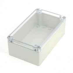 PLASTIC SEALED BOX 220X145X55 MM W/CLEAR TOP