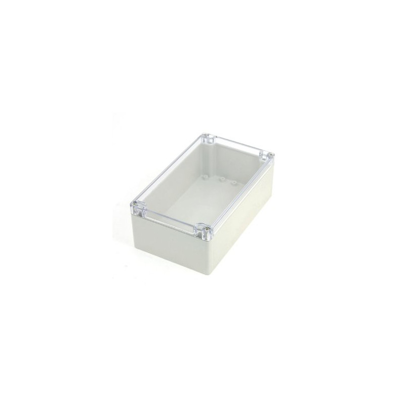 PLASTIC SEALED BOX 220X145X55 MM W/CLEAR TOP