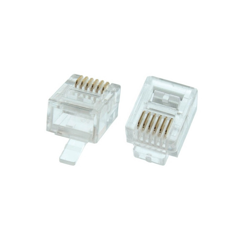 TEL PLUG 6P/6C 12-256-0 4PCS