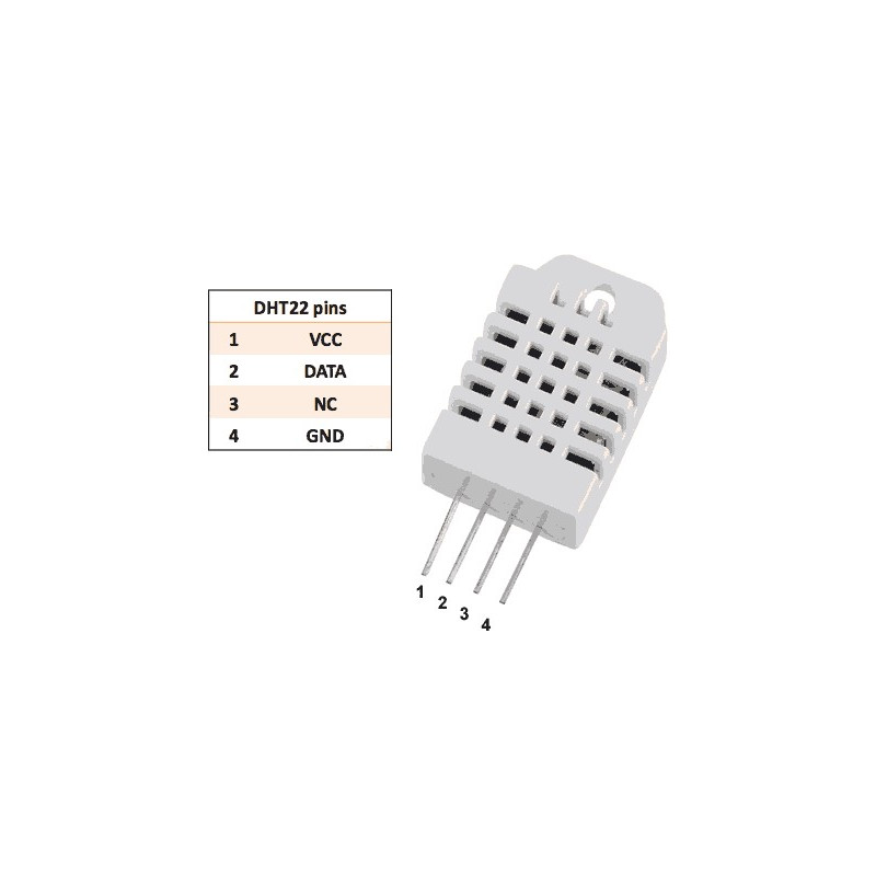 DIGITAL HUMIDITY AND TEMPERATURE SENSOR DHT22