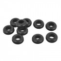 RUBBER GROMMET ID:8MM OD:18MM 10PCS BLACK