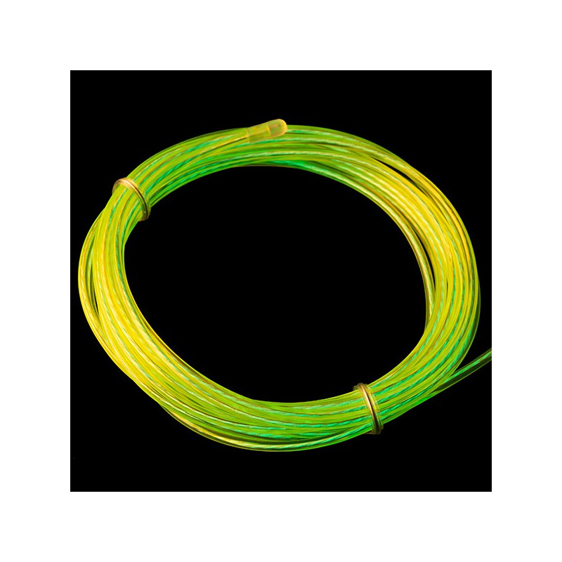 EL WIRE KIT, FLUORESCENT GREEN 1M (CHASING) W/ DRI