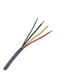 ALARM CABLE 22AWG 4C SOLID COPPER UL/CMR WHITE