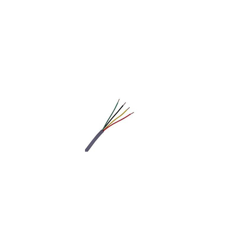 ALARM CABLE 22AWG 4C SOLID COPPER UL/CMR WHITE