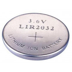 BATTERY,RECHARGABLE,LI-ION,3.6V,LiR2032