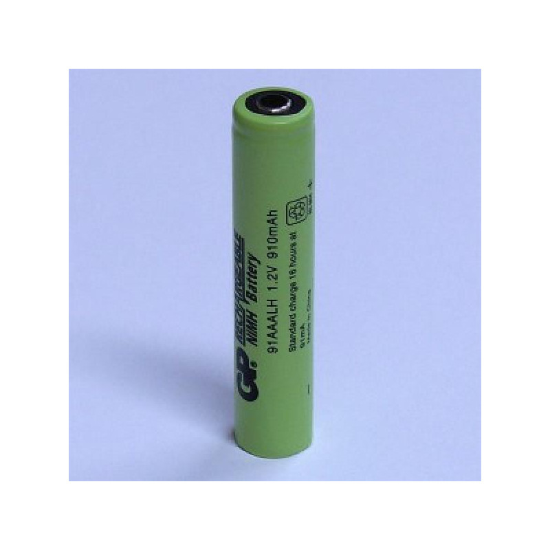 BATTERIES GP91AAALH-0 910MAH"AAAL" MJ CONNECTORS