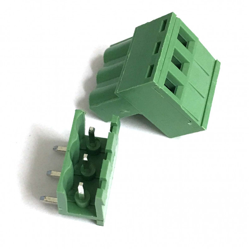 TERMINAL BLOCK 5.08MM 3-POS 90D MOUNT 3 SETS